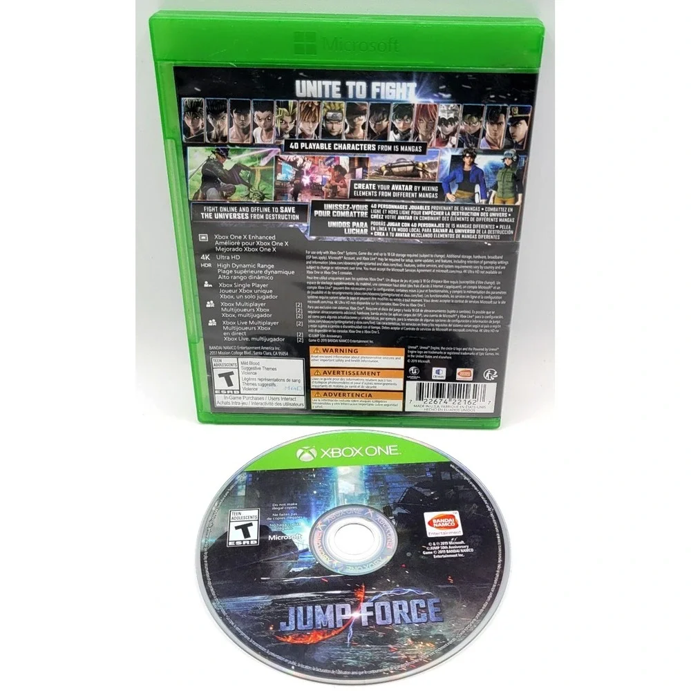 Jump Force (Microsoft Xbox One, 2019) CIB‎ COMPLETE IN BOX